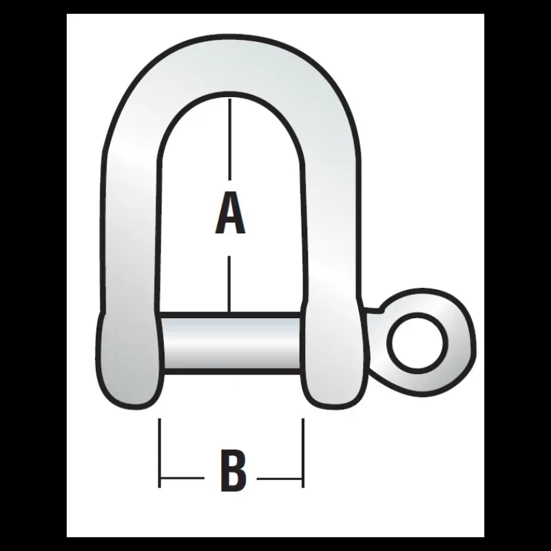 Manille longue 5 mm*Harken Hot