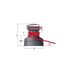 Discount Winch Radial 1 vitesse aluminium Winch, Manivelle & Pièce Détachée·Winch