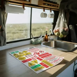 Sale Planche 40 stickers Homologation VASP Identification Vasp