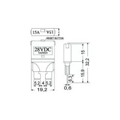 Fusible enfichable disjoncteur auto x 5*Iaty Outlet