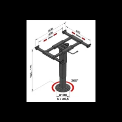 ILSE Pied de table 5919 A08*Ilse Technik Sale