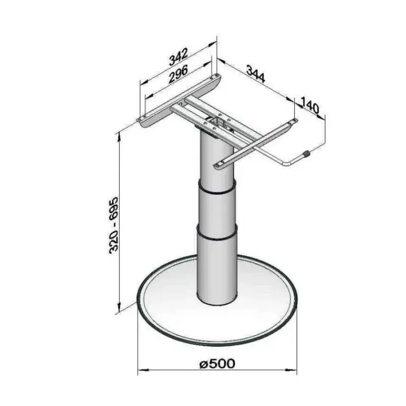 ILSE Pied de table 7037 G06*Ilse Technik Online