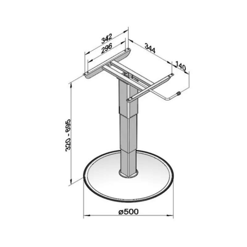 Best ILSE Pied de table 6977 GG6 Table & Pied·Pied De Table