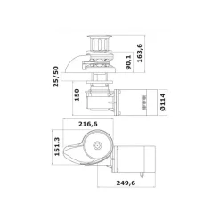 Smart Plus 12 V |1500 W - 8 mm*ItalWinch Hot