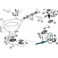 Clearance Valve canard WC marins Wc À Bord·Pièce Détachée Wc