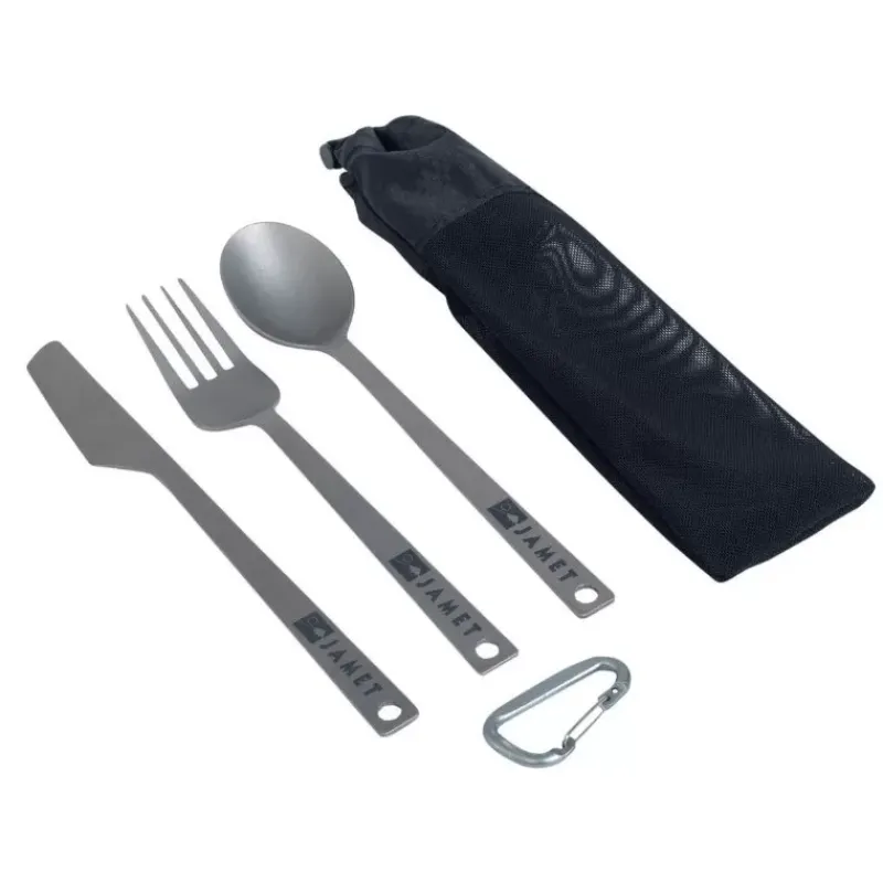 New Set de 3 couverts titane Cuisine & Vaisselle·Couteau & Couvert|Ustensile De Cuisine & Vaisselle·Couvert De Table