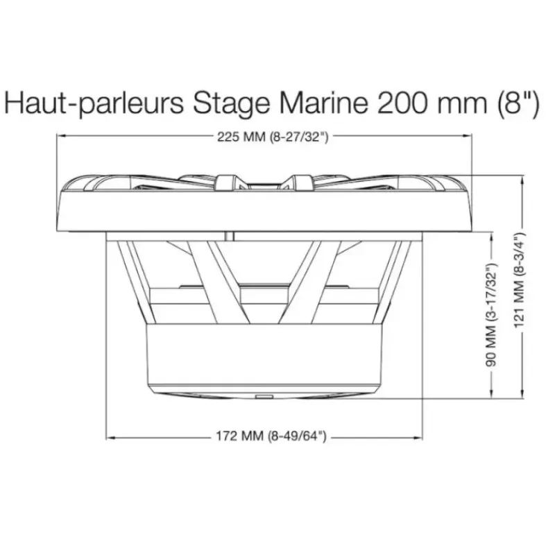Stage Marine 8 Blanc | Paire de haut-parleurs 8"*JBL New