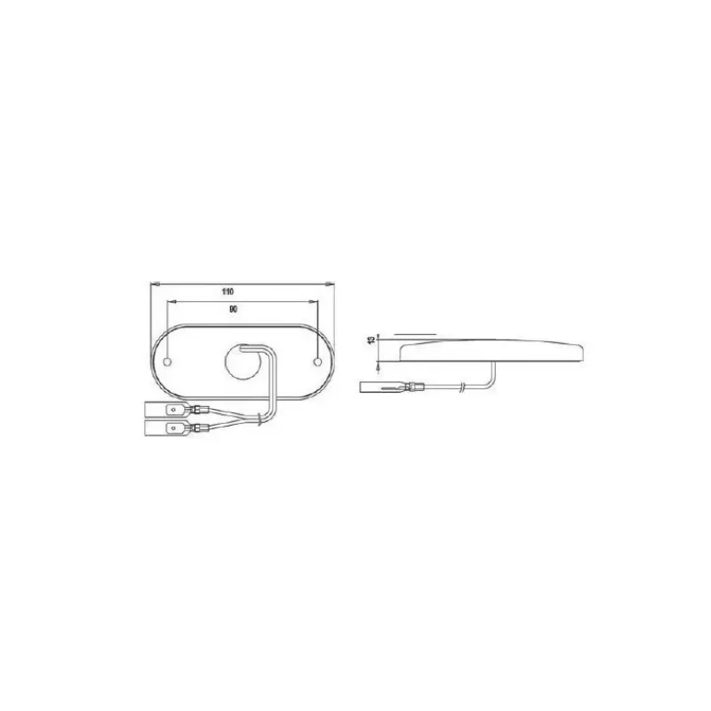 Feu de position 2002 - 110 x 45 mm*Jokon New