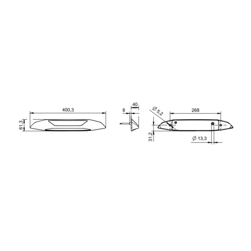 Outlet WW350 éclairage LED de auvent 12 V Eclairage & Lampe·Eclairage Extérieur