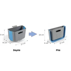 New Hanging Bin - Corbeille compressible suspendue Campement Extérieur·Poubelle|Equipement Intérieur·Poubelle