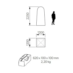Sale Loo-Loo Abri, Séjour & Parevent·Douche, Wc & Tente De Rangement|Vie En Plein Air·Douche & Abri Indépendant