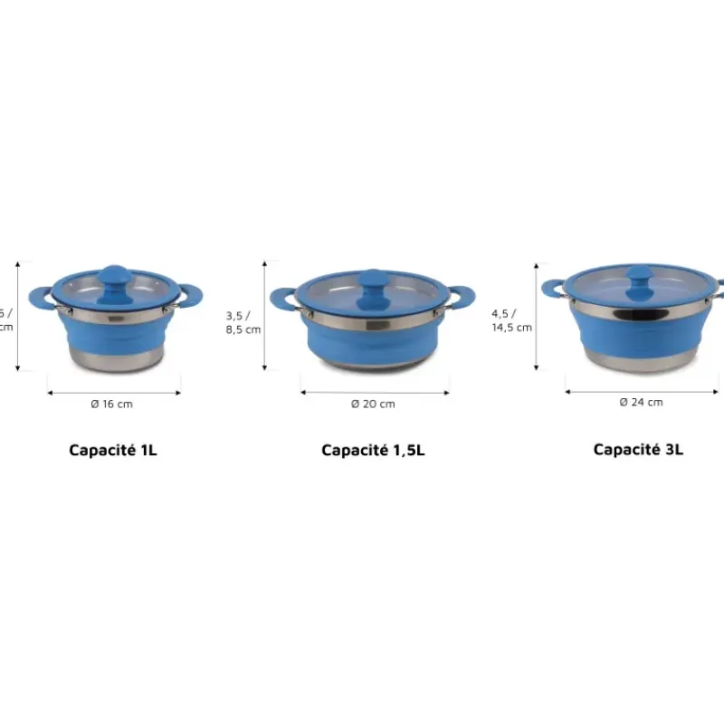 New Saucepans Faitout pliable Cuisine & Vaisselle·Ustensile De Cuisine|Ustensile De Cuisine & Vaisselle·Cuisson & Ustensile De Cuisson (Casserole, Poêle...)