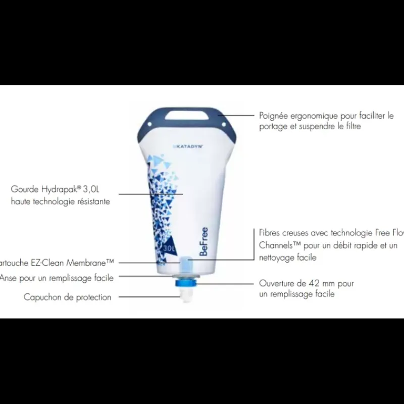 Poche à eau 3L BeFree*KATADYN Outlet