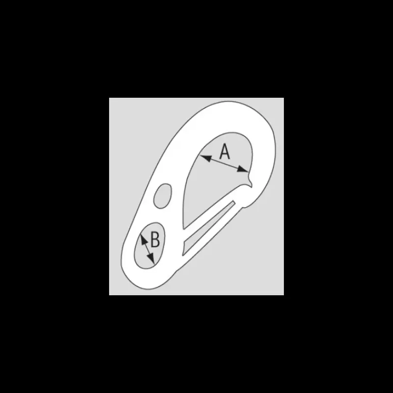 Clearance Mousqueton asymétrique acier galva Manille & Petit Accastillage·Mousqueton & Maillon