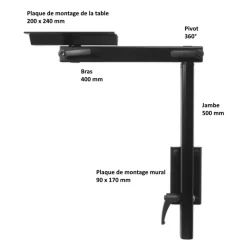 Pied de table - Black Line*Lagun Online