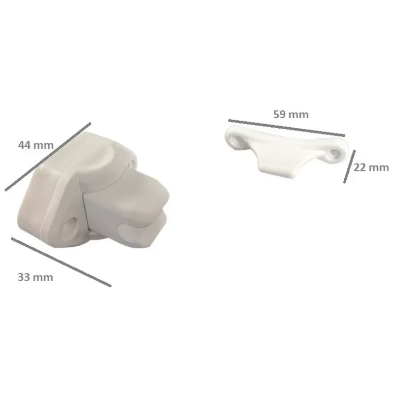 Online Arrêt de porte articulé blanc Ameublement & Quincaillerie Intérieure·Loqueteau & Arrêt De Porte|Quincaillerie Marine·Arrêt De Porte & Loqueteau