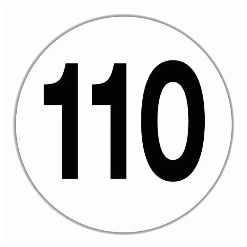 Discount Disque limitation vitesse 110 km/h Signalisation
