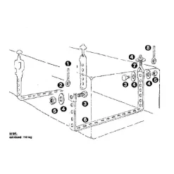 Hot Kit de fixation universel Wc & Sanitaires·Réservoir Eaux Usées