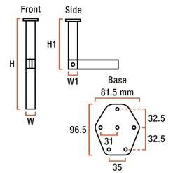 LIPPERT Astro 1 articulé 310 - 740 mm*Lippert Components Outlet