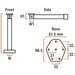 LIPPERT Astro 2 articulé 75 - 720 mm*Lippert Components Sale
