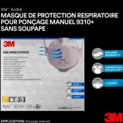 Boîte de 20 masques FFP1 | 9310+*3M Hot