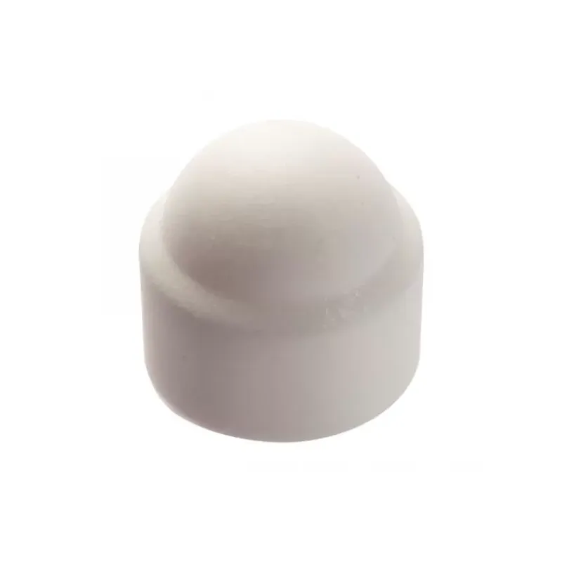Cache écrou nylon | Blanc*Marinox