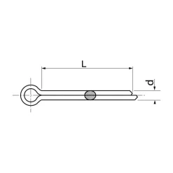 Goupille fendue inox A4 | 4 mm*Marinox Clearance