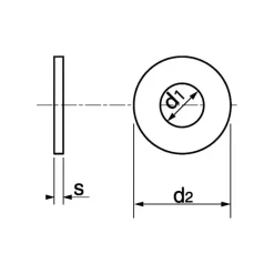 Clearance Rondelle inox A4 plate | Moyenne MU Visseries·Rondelle Et Écrou|Visserie·Écrou Et Rondelle