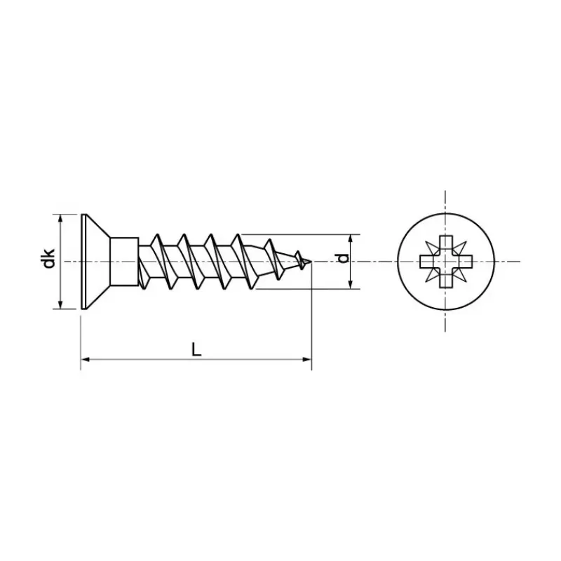 Clearance Vis bois / agglo inox A4 T.F | ø 3,5 mm Visseries·Vis À Bois|Visserie·Vis Bois