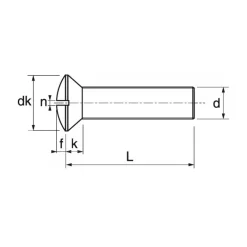 Vis métaux + écrou inox A4 T.F.B Fendue | ø 6 mm*Marinox Discount