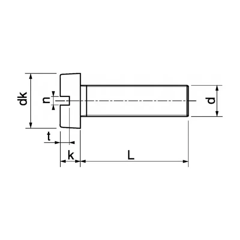 Vis métaux + écrou inox A4 T.C Fendue | ø 5 mm Visseries·Vis À Métaux|Visserie·Vis Métaux