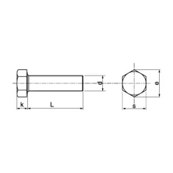 Clearance Vis métaux + écrou inox A4 T.H | ø 6 mm Visseries·Vis À Métaux|Visserie·Vis Métaux