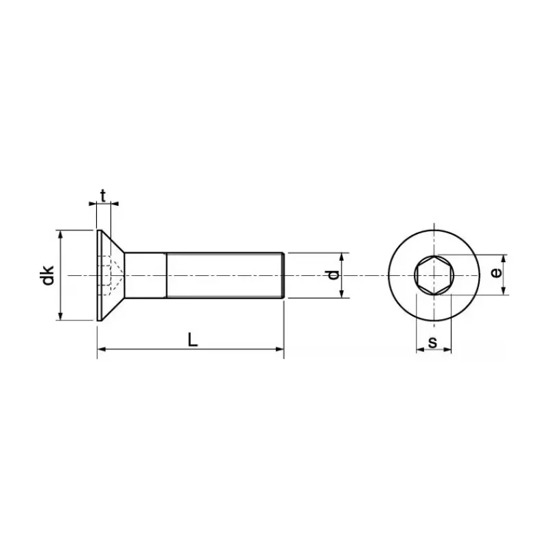 Vis métaux inox A4 T.F.H.C | ø 5 mm*Marinox