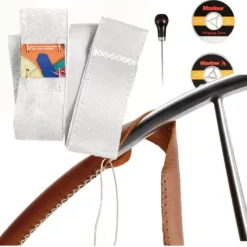 New Kit cuir pour barre à roue | blanc Mercerie & Tissus·Mercerie