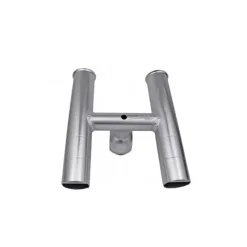 Outlet Porte canne Double Alu Gris Accastillage De Pont·Porte-Canne À Pêche