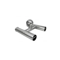 Outlet Porte canne Double Alu Gris Accastillage De Pont·Porte-Canne À Pêche