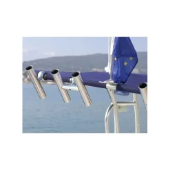 Outlet Porte canne Double Alu Gris Accastillage De Pont·Porte-Canne À Pêche