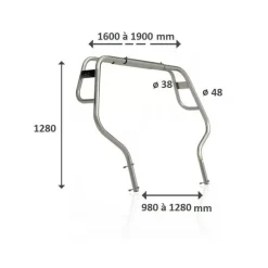 Roll-bar RTA 48 Poste De Pilotage·Roll-Bar, T-Top, Anneau De Traction & Arceau