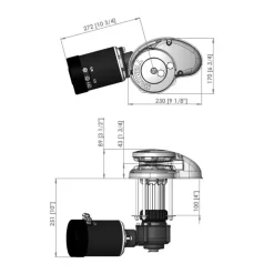 Guindeau RC-10 12V | 1200W Barbotin 10 mm*MAXWELL Best