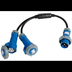 Outlet Double prise CEE P17 Distribution & Protection·Adapteur Secteur Cee|Distribution & Protection·Adaptateur De Quai (Prise Cee, P17...)