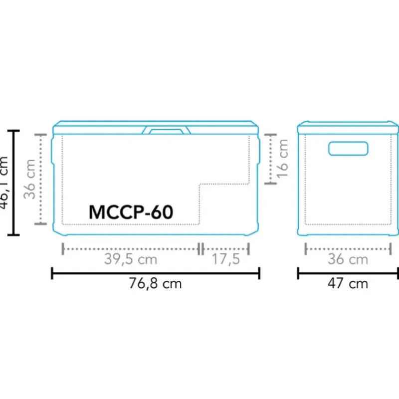 Cool Box MCCP-60 AC/DC Le Froid Au Camping·Glacière Électrique|Glacière·Glacière À Compression