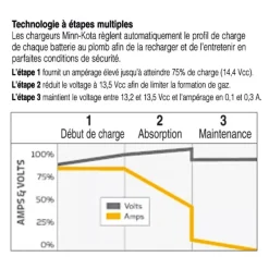 Chargeur de batterie portable 12/230 V | 5 ou 10 A*Minn Kota Discount