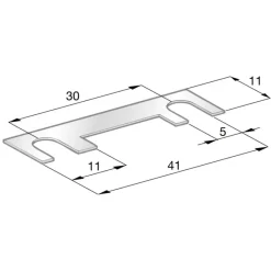 Fusible lame 30 à 100A*MTA Hot