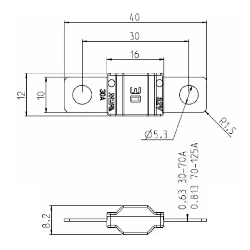 Fusible midiVAL 30 à 125A*MTA Online