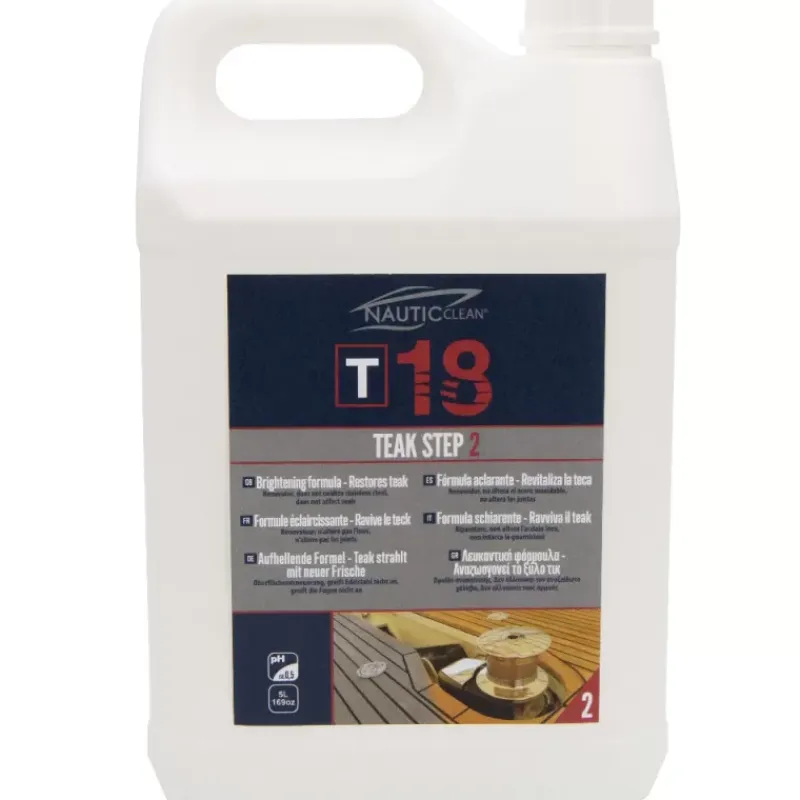 T18 Teak step 2*Nautic Clean New