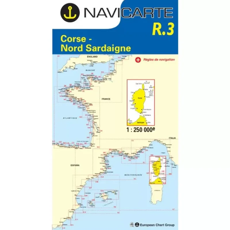 Routière Corse, Nord-Sardaigne R3*Navicarte Online