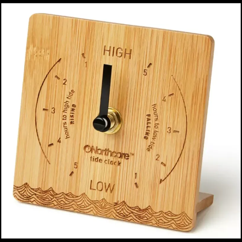 Horloge de marée en bambou à poser Equipement Intérieur·Décoration|Instrument Météo·Pendule À Marée