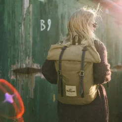 Sale Waxed Canvas Backpack Bagagerie·Sac À Dos Randonnée|Bagagerie·Sac À Dos Balade