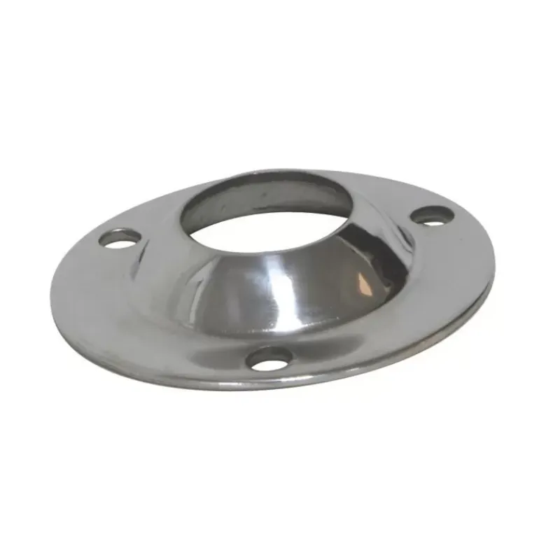 Embase ronde Inox 90° Accastillage De Pont·Chandelier, Balcon, Accessoire Et Pied De Chandelier