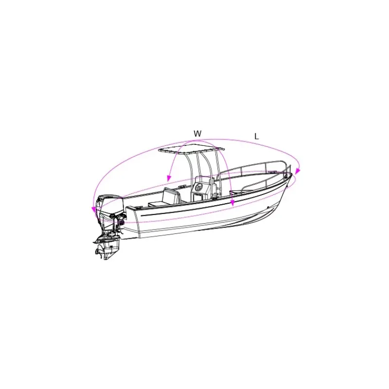 Taud pour bateau avec T-Top*Oceansouth Outlet